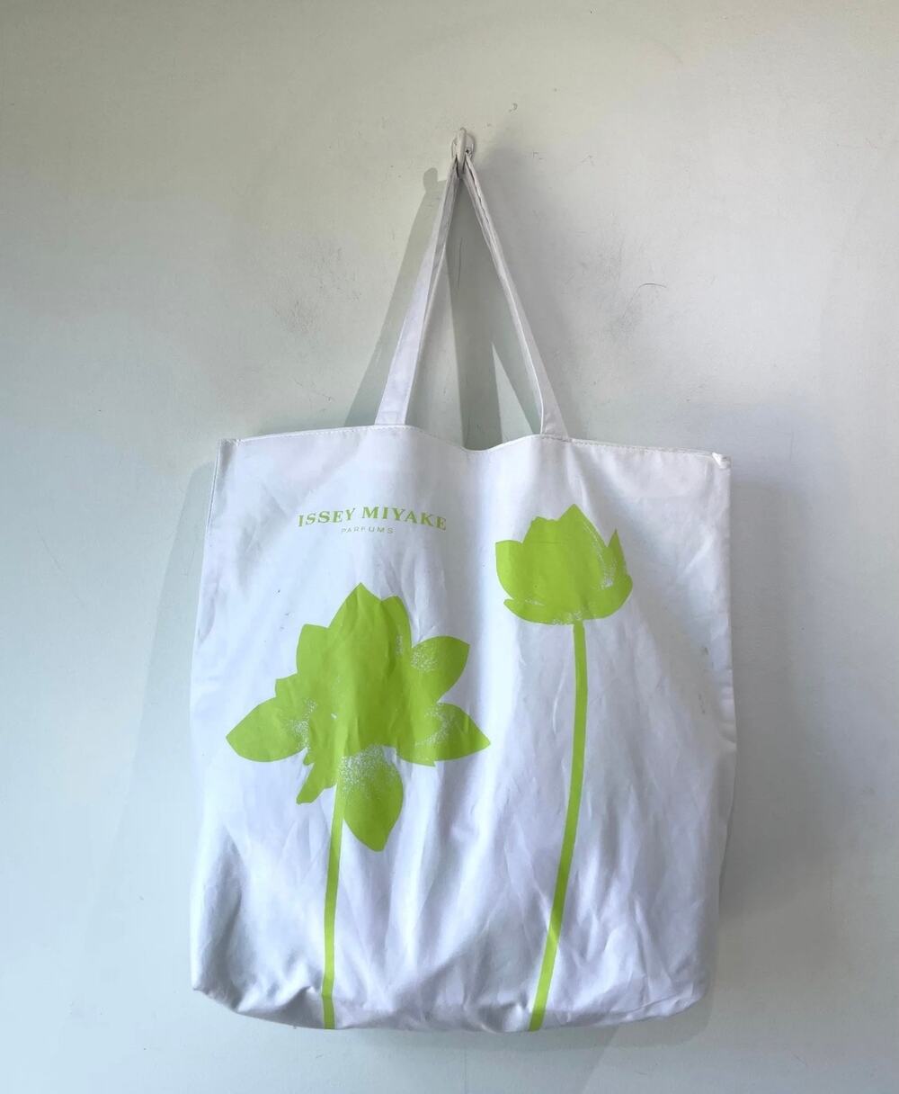 NWT Issey Miyake Parfums Floral Tote Bag Y2K Designer Minimalist Art to Wear